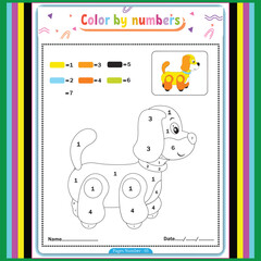 Bold and easy cozy color by number coloring book for kids 