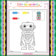 Robot color by number