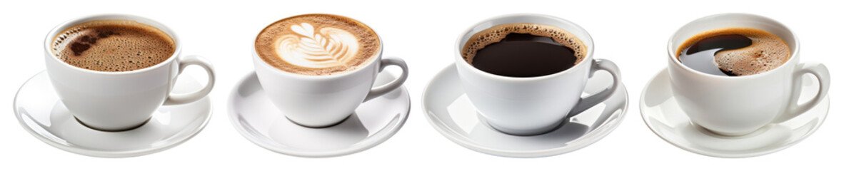 PNG A cup of americano coffee drink mug white background, transparent background © Rawpixel.com