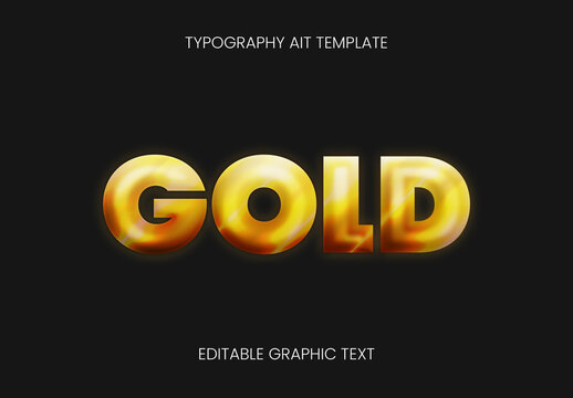 Molten Golden Text Effect