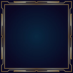 Editable Golden Vector Frame