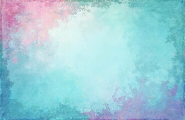 Fototapeta premium Abstract watercolor painting with pastel colors. Grunge textured background with soft colors, shabby chic decor, artistic wallpaper. Pastel shades of pink blue, gentle artistic style.