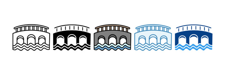 Bridge  Icon Set Multiple Style Collection