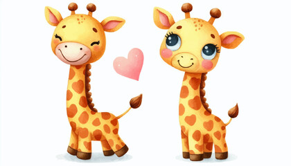 funny giraffe cartoon