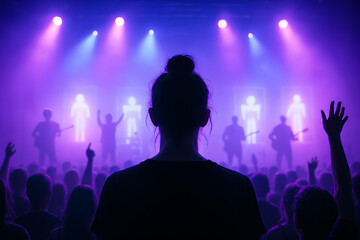 Obraz premium Immersive Concert Experience A Night of Music and Energy