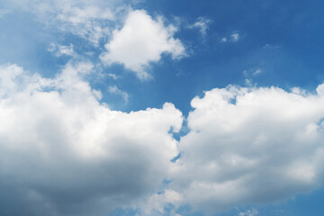 Blue sky with cirrus cloud. It's clearing day and good weather in the morning