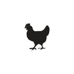 chicken animal silhouette illustration chicken is an animal that is very rich in protein for the body