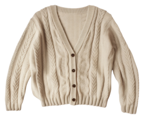 PNG Cardigan sweater white background sweatshirt.
