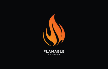 flame logo isnpiration, food symbol flat vector icon for apps and websites