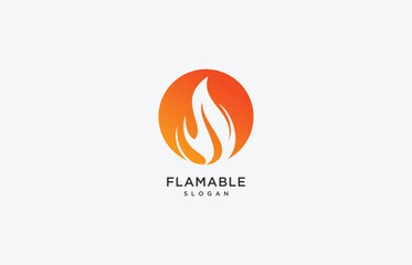 food symbol vector , flame icon for apps and websites