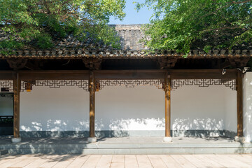 Corridor of classical architecture in China