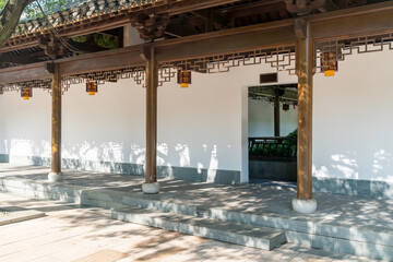 Corridor of classical architecture in China