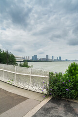 Lakeside modern office building in China