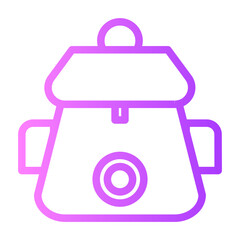 backpack gradient icon