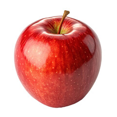 Red apple on white background