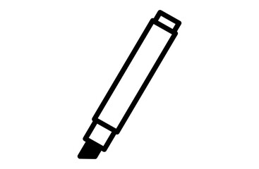 マーカーアイコン – 書く・強調を表すシンプルな文具線画デザイン