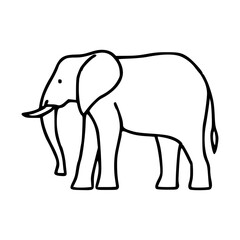Fototapeta premium minimalist elephant art
