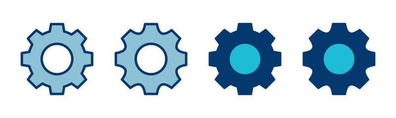 setting Icon vector isolated on white background. setting vector icon. Cog settings Icon Symbol. Gear