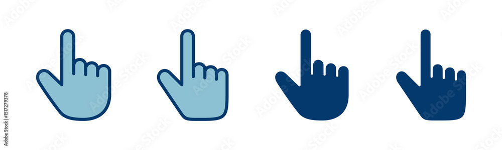 Poster hand click icon vector isolated on white background. pointer icon vector. hand cursor icon vector