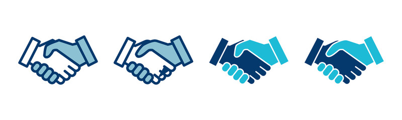 Business handshake icon vector isolated on white background. Handshake icon vector. contract agreement. Trust icon vector. Deal. Done. partnership icon