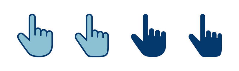 Hand click icon vector isolated on white background. pointer icon vector. hand cursor icon vector