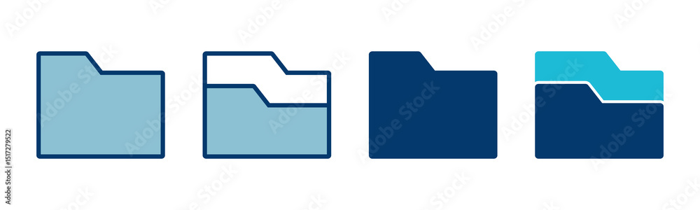 Wall mural folder icon vector isolated on white background. folder and documents icon. icon archive