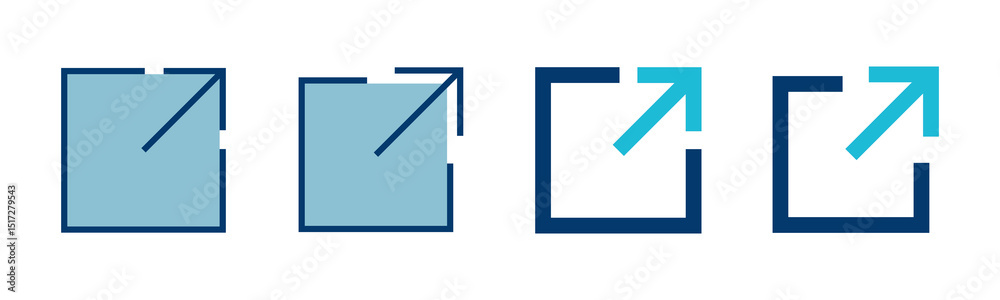 Poster link icon vector isolated on white background. link vector icon. external link symbol vector icon. h