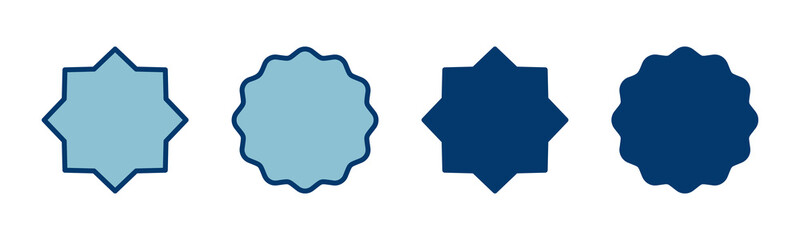 Badge icon vector isolated on white background. Awards icon. Achieve. Stamp