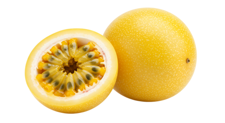 Passion fruit isolated on white without background png