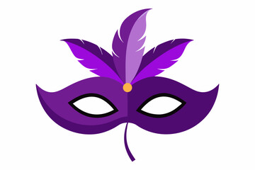 carnival mask on white background