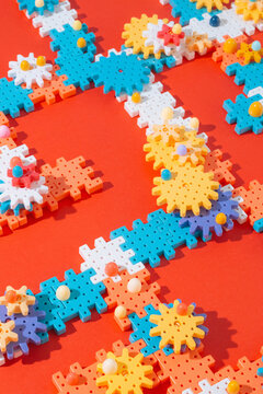 Colourful construction blocks