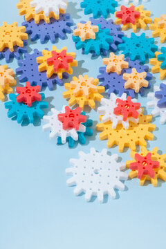 Kids colourful construction toys 