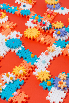 Colourful construction blocks