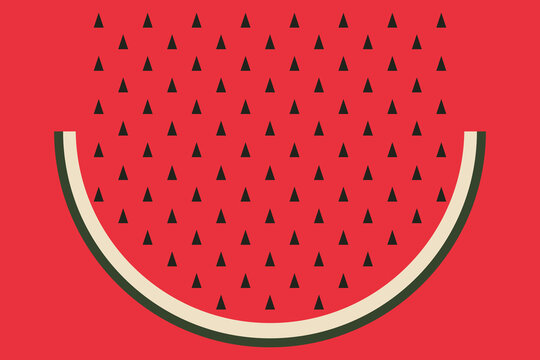 Abstract slice of watermelon