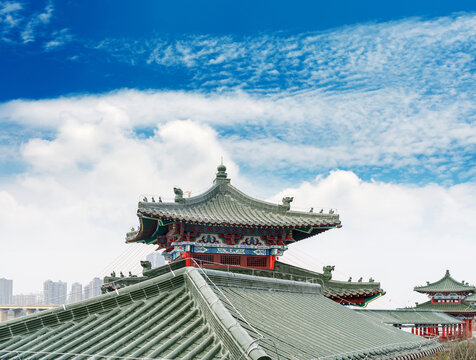 Old building of Nanjing China Confucius Temple