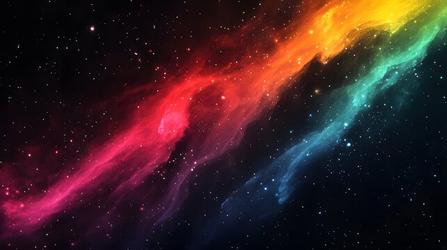 Fototapeta Colorful cosmic nebulae in deep space.