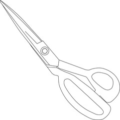 scissors on white background