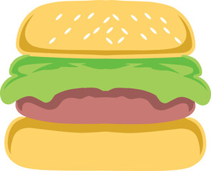 real hambruger vector