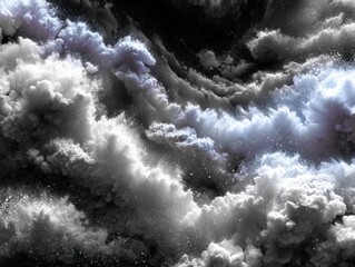 Abstract cloud formations