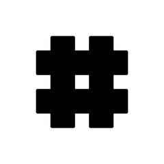 Obraz premium Hashtag icon symbol for apps and websites. hashtag sign and symbol