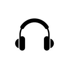 Headphone icon symbol for apps and websites. Headvector sign and symbol