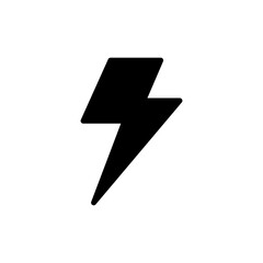 Lightning icon symbol for apps and websites. electric sign and symbol. power icon. energy sign