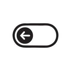 left arrow icon button