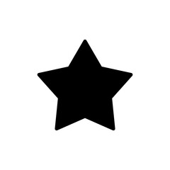 Star icon symbol for apps and websites. rating sign and symbol. favourite star icon