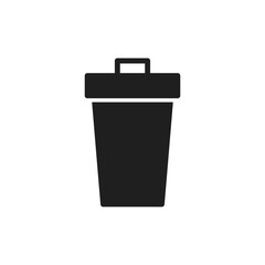 Trash icon symbol for apps and websites. trash can icon. delete sign and symbol.