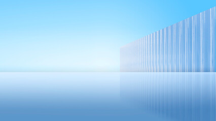 Blue and simple space scene car advertisement background image