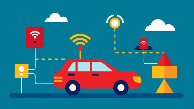 Accident Detection An illustration showing a car accident scenario where an AI system sends alerts to emergency services and changes nearby traffic signals for rerouting.