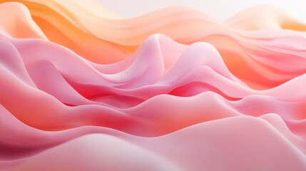 Obraz premium soft gradient background in pastel pink and orange, soft transitions, minimal and elegant, no texture 