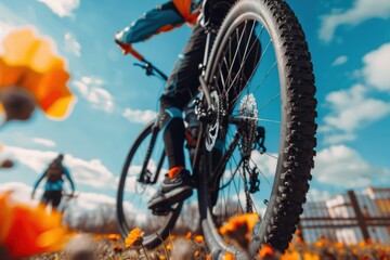 Cycling Through Blossoms: Outdoor Adventure