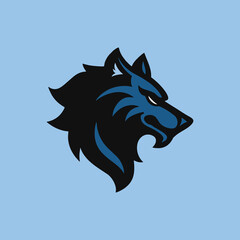 wolf sports logo side profile